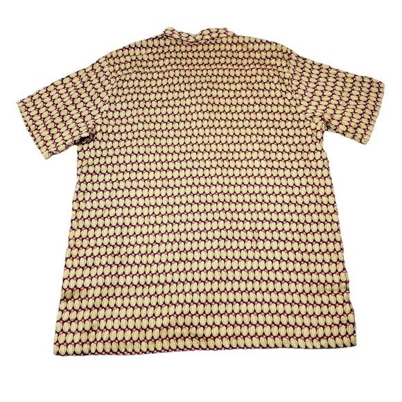 Levi's Cubano Short Sleeve Button Front Shirt All Over Cactus Print Yellow Large - Picture 3 of 11